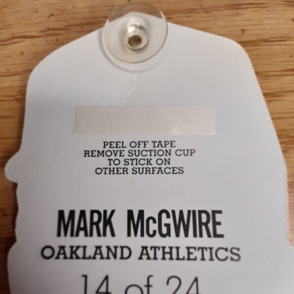 1990 Topps Heads Up #14 Mark McGwire Die-cut Face Oakland Athletics A’s Baseball - Picture 5 of 6